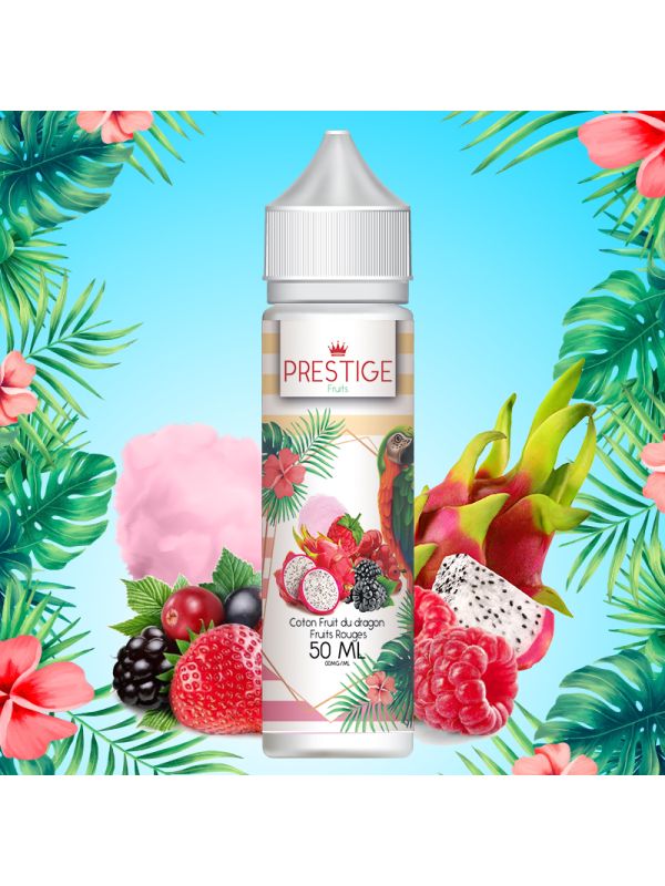 Prestige Fruits - Cotton Candy, Fruit du dragon, Fruits rouges 50ml