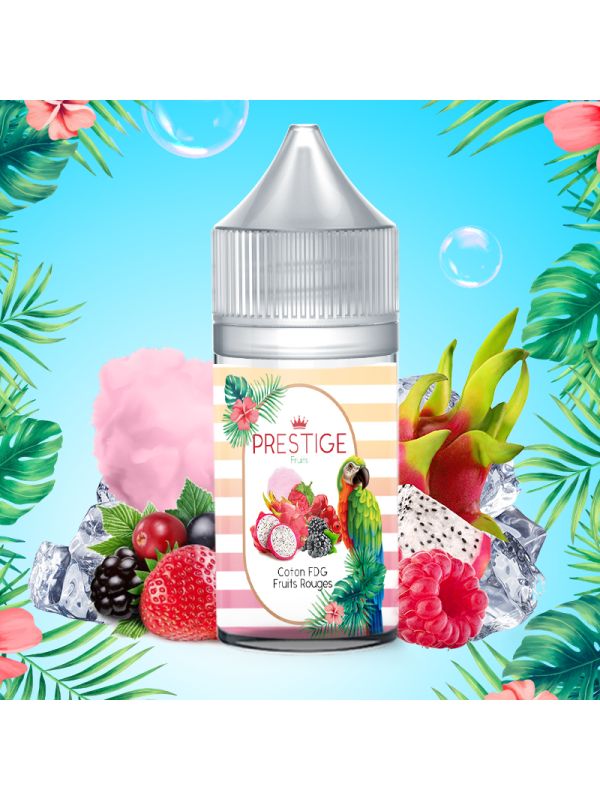 Prestige Fruits - Cotton Candy, Fruit du dragon, Fruits rouges Concentré 30 ML